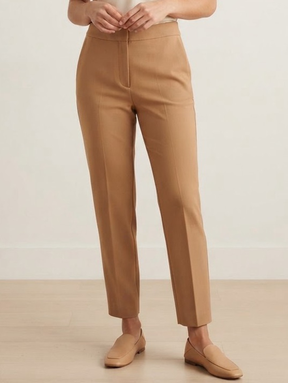Aritzia Babaton Sz 4 Atelier Brown Tan Tailored Business Office Pants